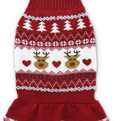 Reindeer Fair Isle Sweater Dress