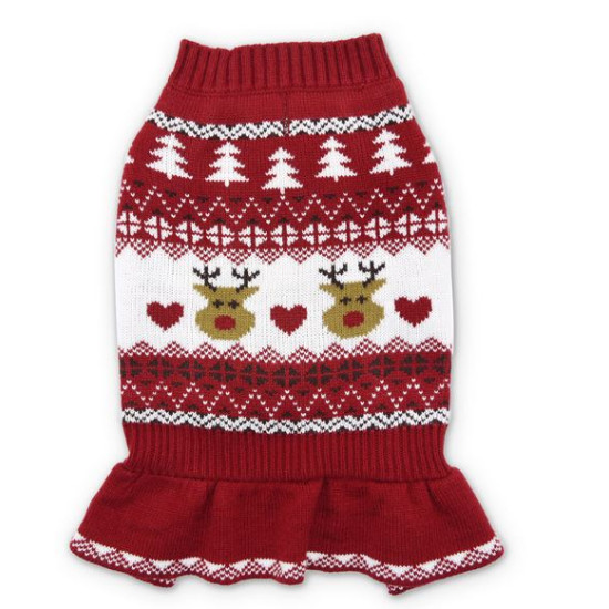 Reindeer Fair Isle Sweater Dress