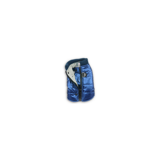 Metallic Runner Coat - Blue