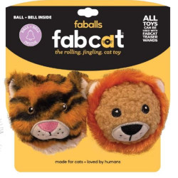Faballs 2 pack - Lion & Tiger