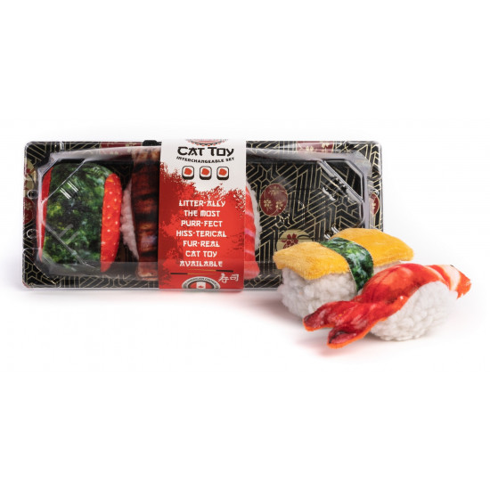 Sushi Tray with 5 Sushi - Set of 3 Trays