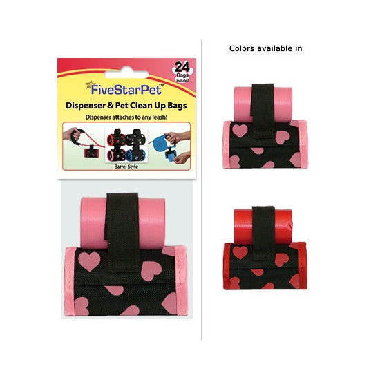 Heart Print Barrel Dispenser