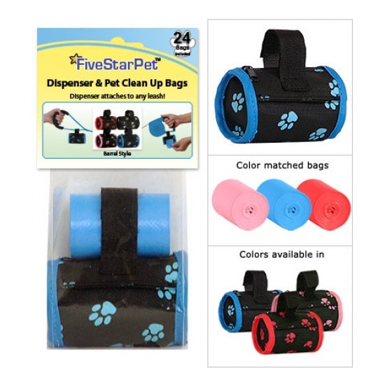 Paw Print Barrel Dispenser