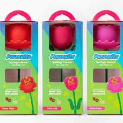 Springy Flower Cat Treat Toy
