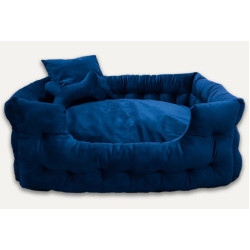 Luxury Velour Pet Bed with Accessories