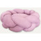 Round Suede Braided Pet Bed