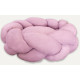 Round Suede Braided Pet Bed