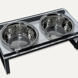 Acrylic & Iron Double Feeder