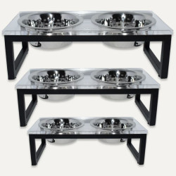 Acrylic & Iron Double Feeder
