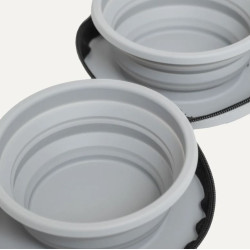 Collapsible & Portable Silicone Double Bowl