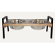 Mango Wood & Metal Double Feeder