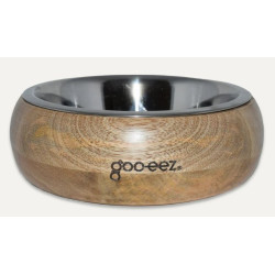 Round Mango Wood Stainless Steel Bowl