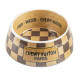 Chewy Vuiton Bowl - Checker