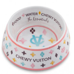 Chewy Vuiton Bowl - White