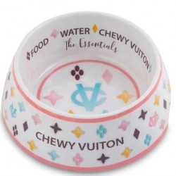 Chewy Vuiton Bowl - White
