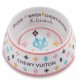 Chewy Vuiton Bowl - White