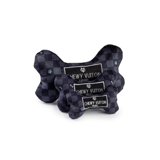 Chewy Vuiton Bone - Black Checker