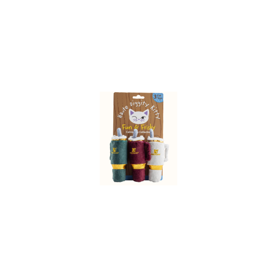 Holiday Snuggly Cup Organic Catnip Toys
