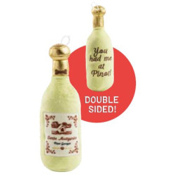 Santa Muttgarita Pinot Grrigio Wine Bottle