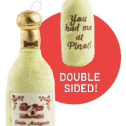 Santa Muttgarita Pinot Grrigio Wine Bottle
