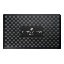 Black Checker Chewy Vuiton Placemat