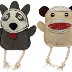 Naturals - Natural Leather - Sock Monkey & Raccoon
