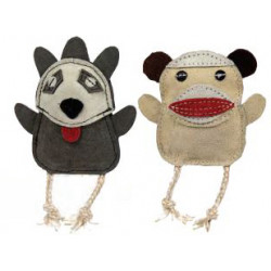 Naturals - Natural Leather - Sock Monkey & Raccoon