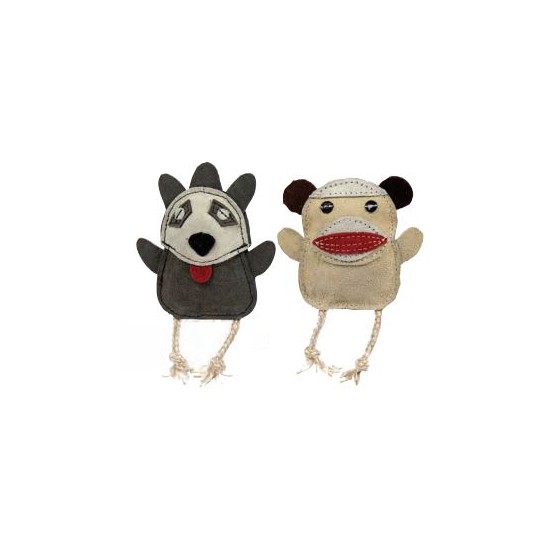 Naturals - Natural Leather - Sock Monkey & Raccoon