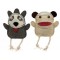 Naturals - Natural Leather - Sock Monkey & Raccoon