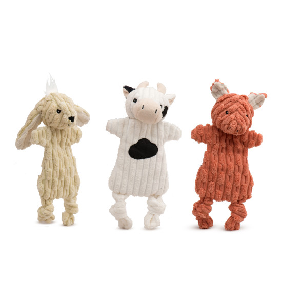 HuggleFlatties 3 Pack -Barnyard Assortment