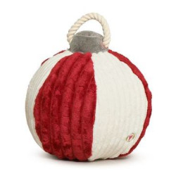 Jolly Red & White Orna-Mutt Plush Ball