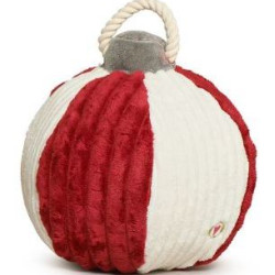 Jolly Red & White Orna-Mutt Plush Ball