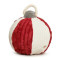 Jolly Red & White Orna-Mutt Plush Ball