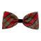 Bow Ties/Pinwheels - Shiny Christmas Plaid