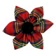 Bow Ties/Pinwheels - Shiny Christmas Plaid