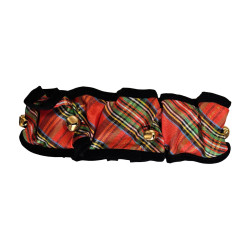 Ruffs/Scrunchies - Shiny Christmas Plaid Scrunchie