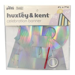 Let's Pawty Iridescent Celebration Banner