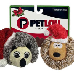 Christmas EZ Squeaky Balls - Hedgehog & Reindeer