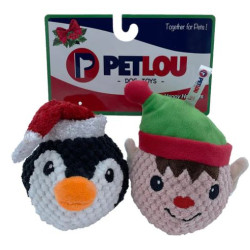 Christmas EZ Squeaky Balls - Penguin & Elf