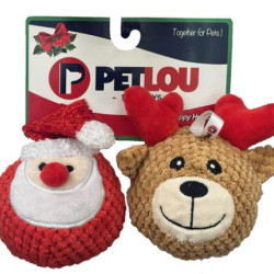 Christmas EZ Squeaky Balls - Santa & Reindeer