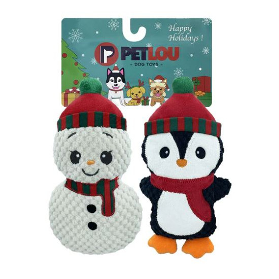 Christmas 6" Twin Pack - Snowman & Penguin