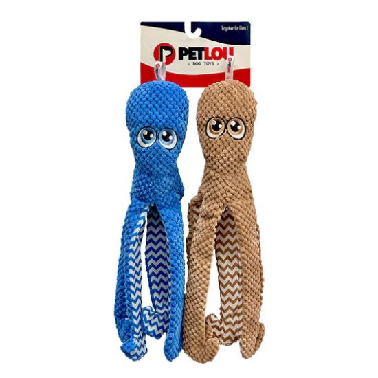 Octopus 16" - Twin Pack - Blue & Brown