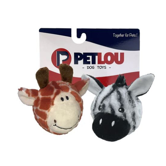 Twin Pack - Giraffe & Zebra