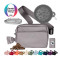 3-in-1 Crossbody Bag w/Matching Poop Bags, Travel Bowl, Reflective Leash