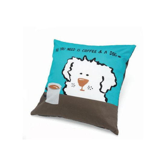 Accent Pillow - All You Need is Coffee and a Dog
