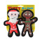 Tuffy - Jr Holiday Santa & Gingerbread Man 2pk